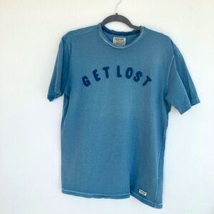Burton Boys applique t-shirt Size M "Get Lost"